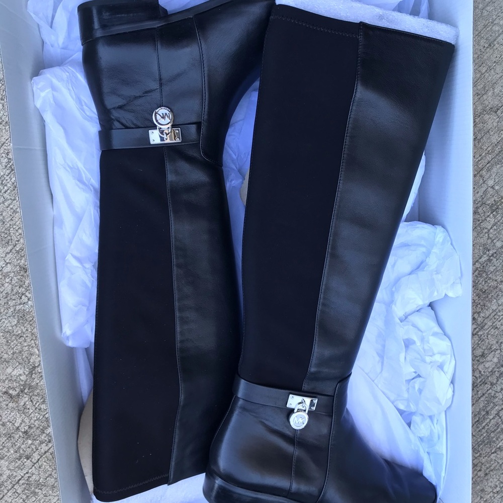 New MK leather boots